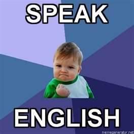 speak english